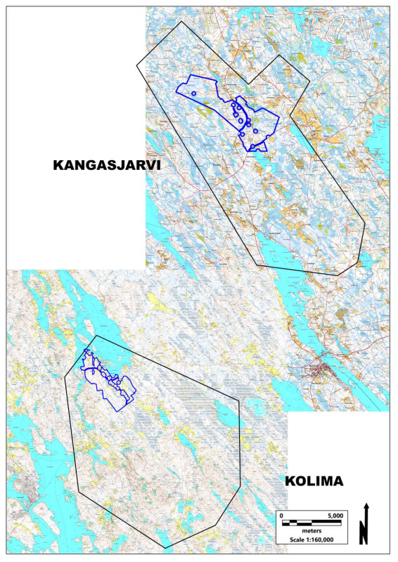 Location of AFOy's mineral reservation rights