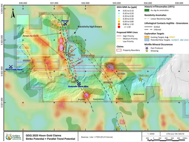 Golden Cariboo Resources confirma un nuevo descubrimiento de la zona KM Uno Golden Cariboo Resources confirma un nuevo descubrimiento de la zona KM Uno