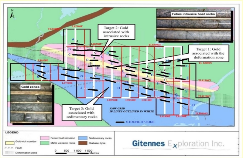 Gitennes’ JMW Gold Property Diamond Drilling Commences, Chapais-Chibougamau Space, Quebec